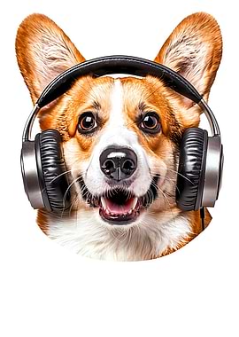 Welsh Corgi Headphones