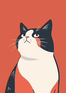 Cat Retro Minimal