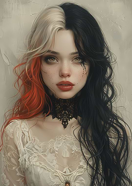 Young Goth Girl Poster