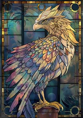 Griffin Retro Gold Glass