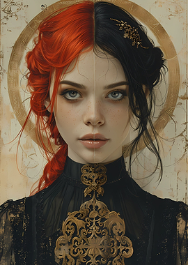 Red Haired Goth Girl