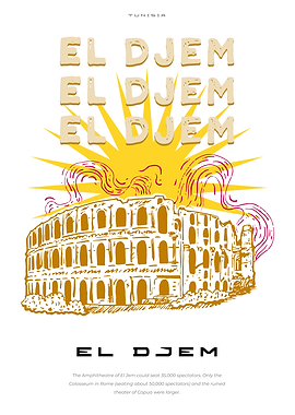 El Djem big city poster