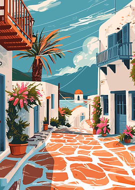 Peaceful Mykonos Greece