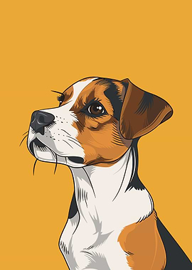 Dog Retro Minimal