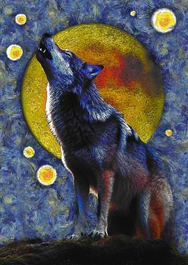 wolf in the night