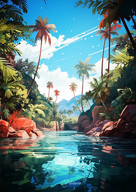 Palawan Oil painting