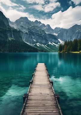 Pier sunset at the sea