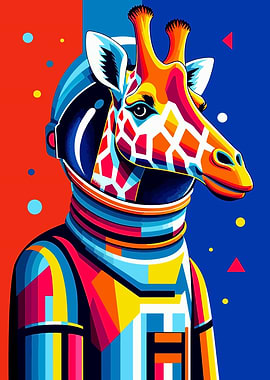 giraffe astronaut wpap fun
