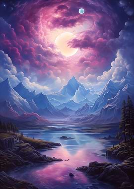 Fantasy Space Landscape