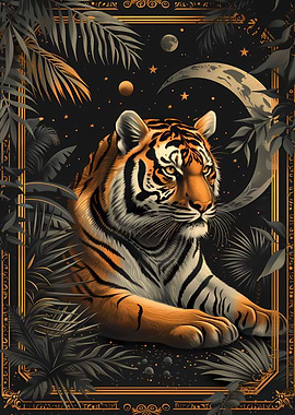 Tiger Tarot Card