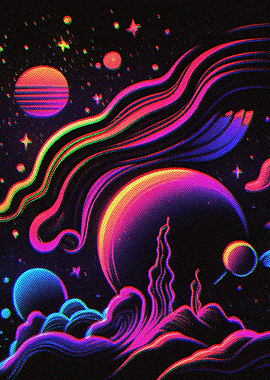 Neon Fantasy Galaxy