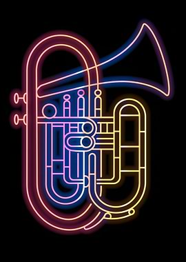 Euphonium Music Neon