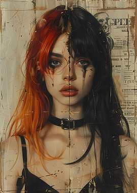 Young Goth Girl Poster