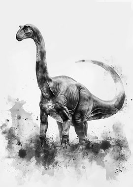 Apatosaurus Watercolor