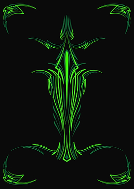 Retro Floral Pinstriping