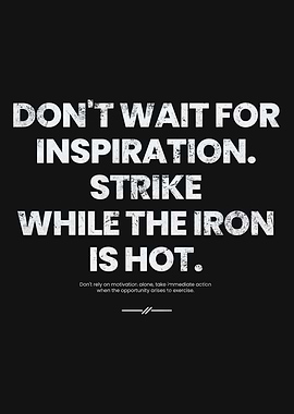 Take Action Dont Wait