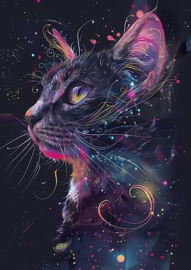Galaxy Cat Animal