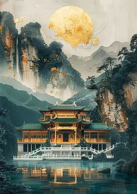 Pavilion Dojo Gold Decor