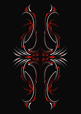 Retro Floral Pinstriping