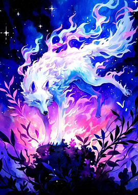 Magic Wolf Painting