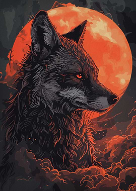 Wolf Colorful Animal