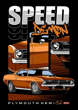 Speed Hemi Cuda Car