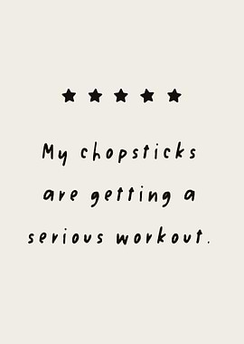 Sushi Chopsticks Workout