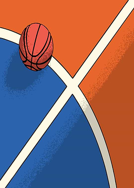 Basketball Court Vintage