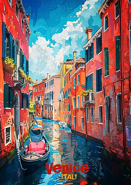 Venice Art Poster