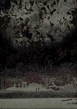 Magical Japanese night sky