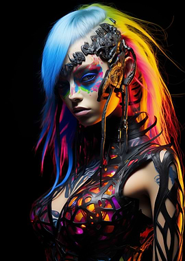 Cybergoth Babe No9