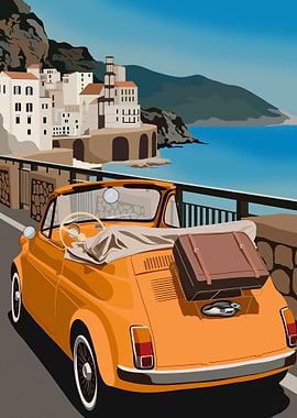 Italy Coast Car Ride