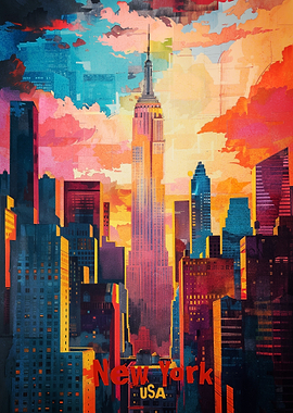 New York City Art Poster