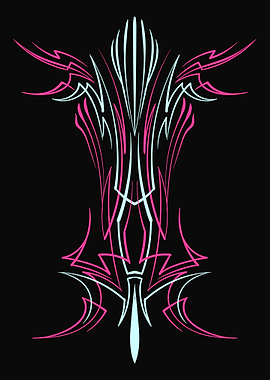 Retro Floral Pinstriping