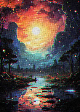 Colorful Of Nature Retro