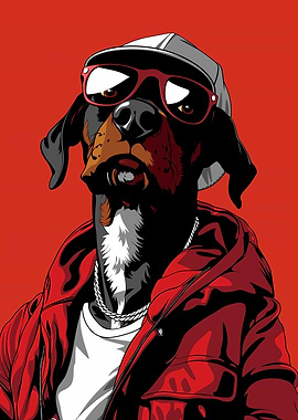 Vizslador Rapper Star Dog