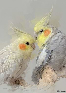 Cockatiel Portrait 005