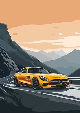 Minimal Mercedes AMG GT