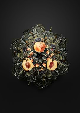 Nectarine Fruit Wreath