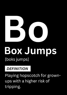 Box Jumps Funny Definition