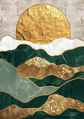 Landscape Green Gold