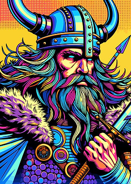 viking wpap pop art