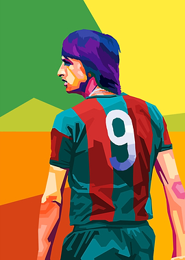 Johan Cruyff Wpap Pop Art
