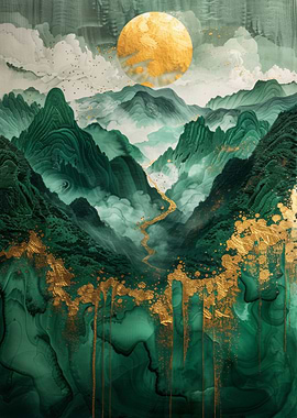 Landscape Green Gold