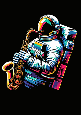 astronaut saxophone