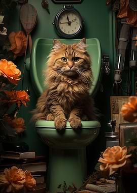 Toilet Cat