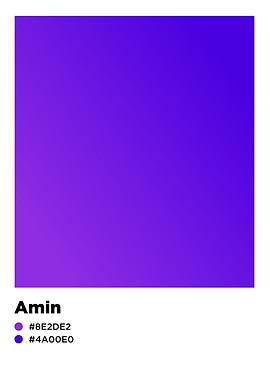 amin pantone color palette