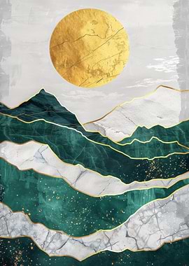 Nature Green Gold Decor