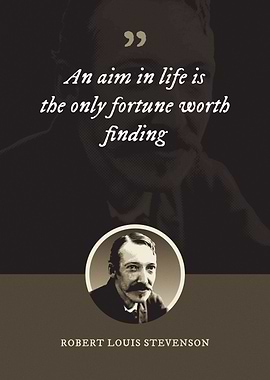 An aim in life is the only