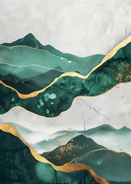 Nature Green Gold Decor